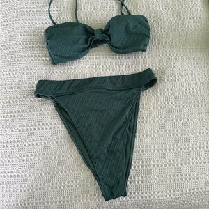 Abercrombie & Fitch Green Bikini Set with Chic Design